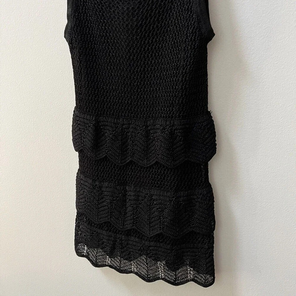White House Black Market Crochet Layered Sleeveless Top Womens Sz S Sexy Tank - Picture 6 of 13